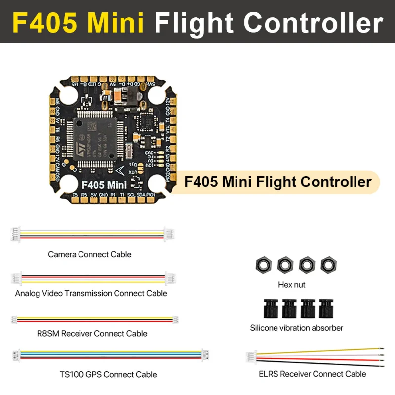 9IMOD F405 mini Flight Control 60A 4-in-1 ESC 3-8S Lipo 20x20mm ICM42688 Gyro For Remote Control FPV Racing Drone