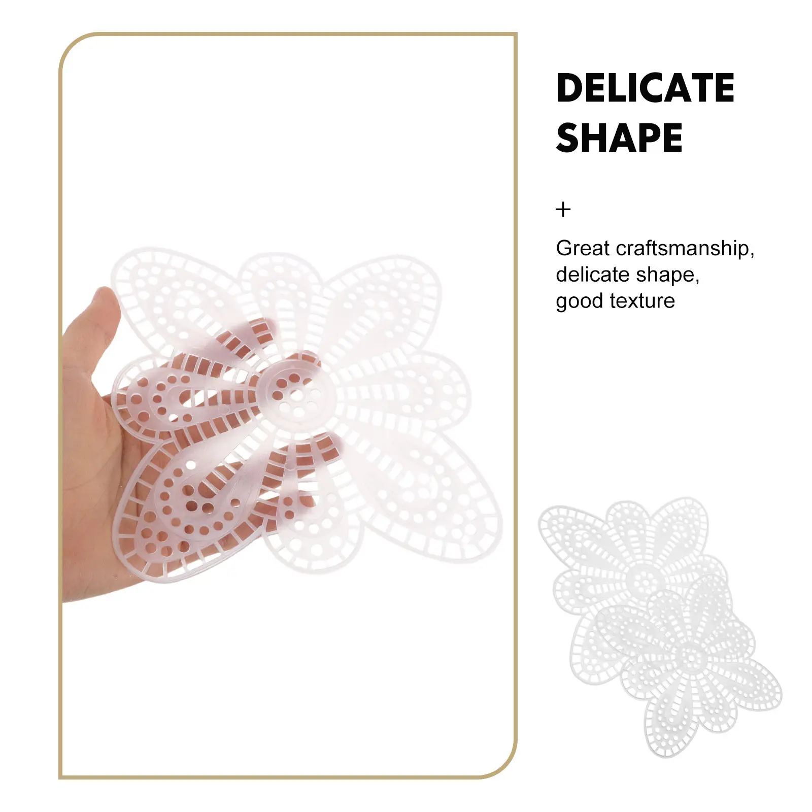 16Pcs Petal Shape Plastic Mesh Canvas Sheets for Crafts Embroidery DIY Crossbody Bag Making Flexible Waterproof Plastic Craft