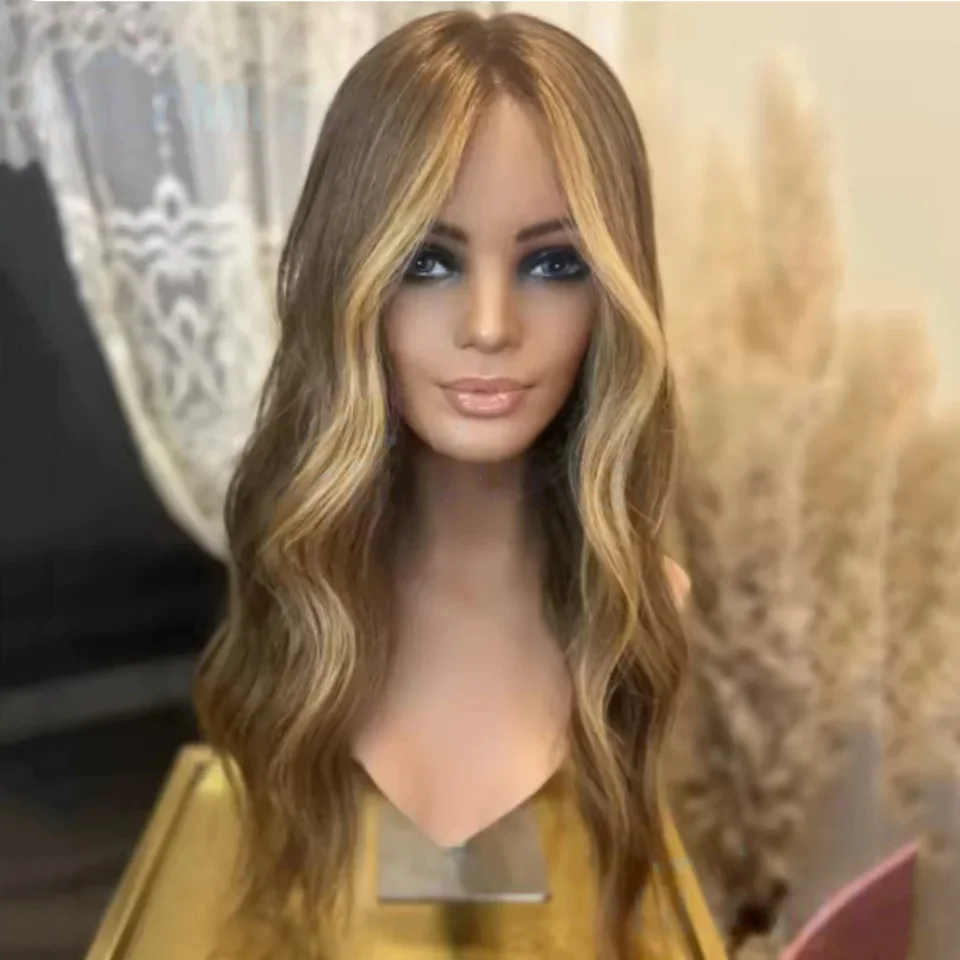 

Коричневые волосы Highlight Brown, 26 дюймов, мягкие, длинные, с эффектом волн, 5x5, на шелковой основе, еврейские, из натуральных человеческих волос, с baby hair, HD-кружево, европейские волосы, предварительно выщипанные