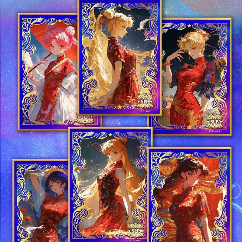 Sailor Moon Card Anime Characters Pretty Guardian Moonlight Crystal Fantasy Magic Flash Trading Collection Cards Kids Toy Gifts