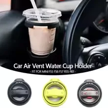 

For MINI All R Series F55 F56 F57 J01 J05 F66 Dashboard Air Vent Mount Cup Holder Drink Water Bottle Bracket Organizer Rack