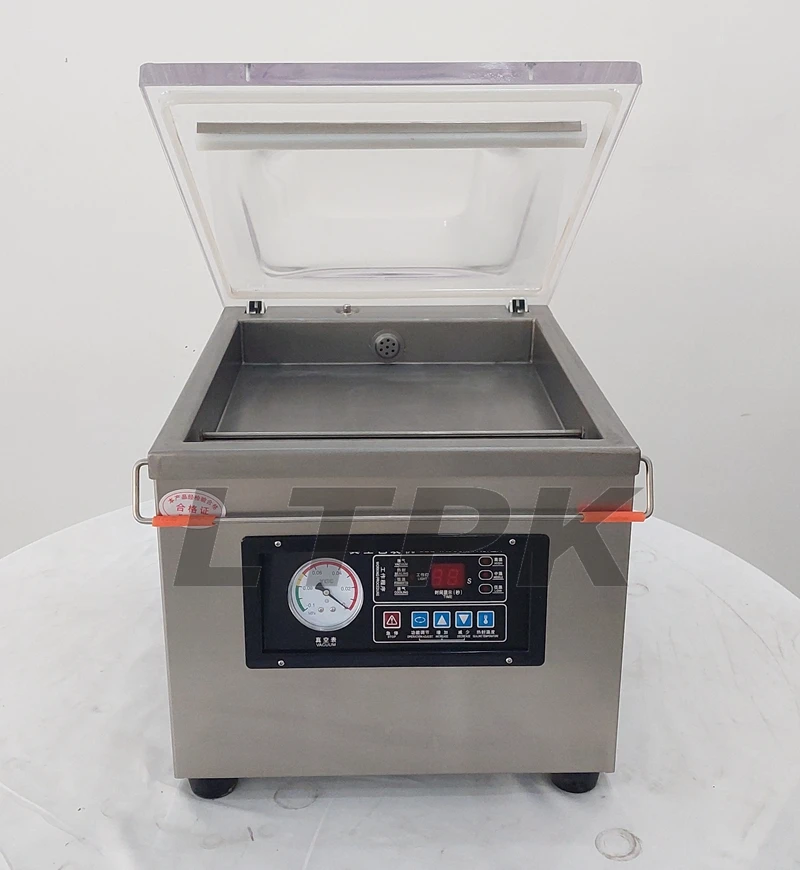 

DZ260 Semi-automatic Desktop Small Single Chamber Grains Dates Beans Bag Vacuum Sealing Packing Machine