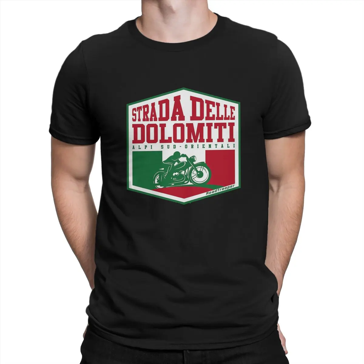 Men T-Shirts Strada Delle Dolomiti Unique Tee Shirt Short Sleeve Route T Shirts Round Neck Clothes Original