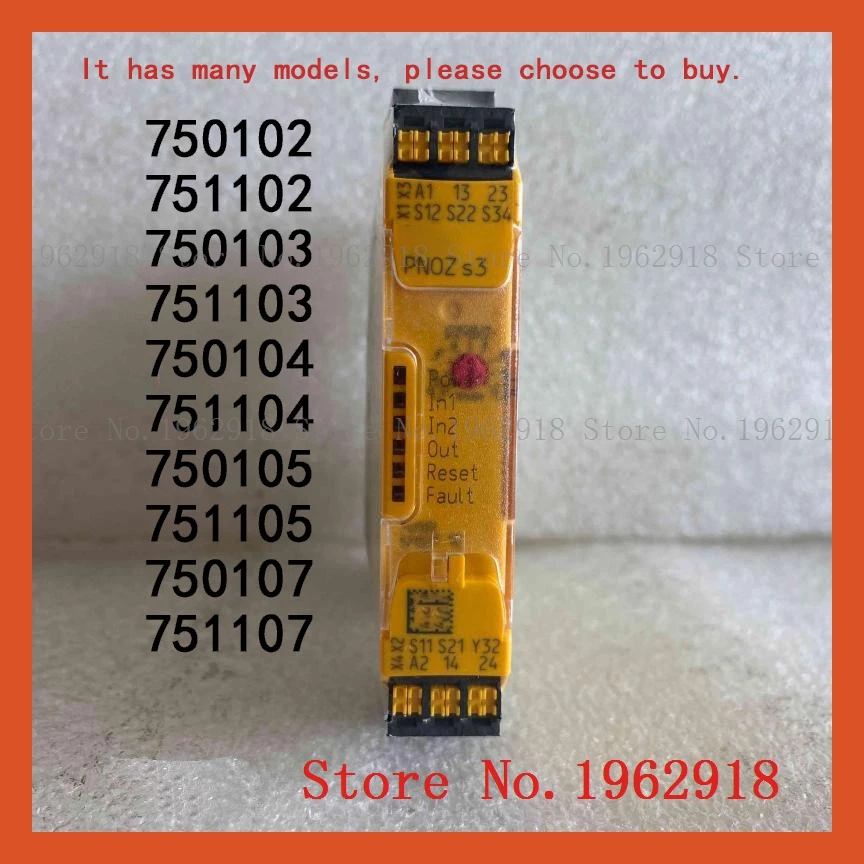 

Safety relay PNOZ S3 2n/o 750102 751102 750103 751103 750104 751104 750105 751105 750107 751107