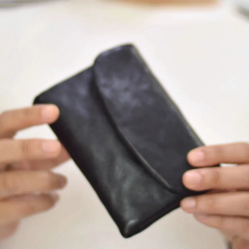 AETOO Ladies' wallet at 30% off, long wallet, European and American simple magnetic buckle multi-functional slot, leather wallet