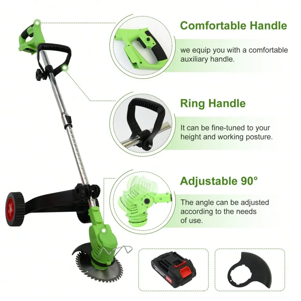 

Cordless Weeds Eater Electric Brush Cutter Lawn Edger Grass String Trimmer Electric Cordless Grass String Trimmer Lawn Edger We