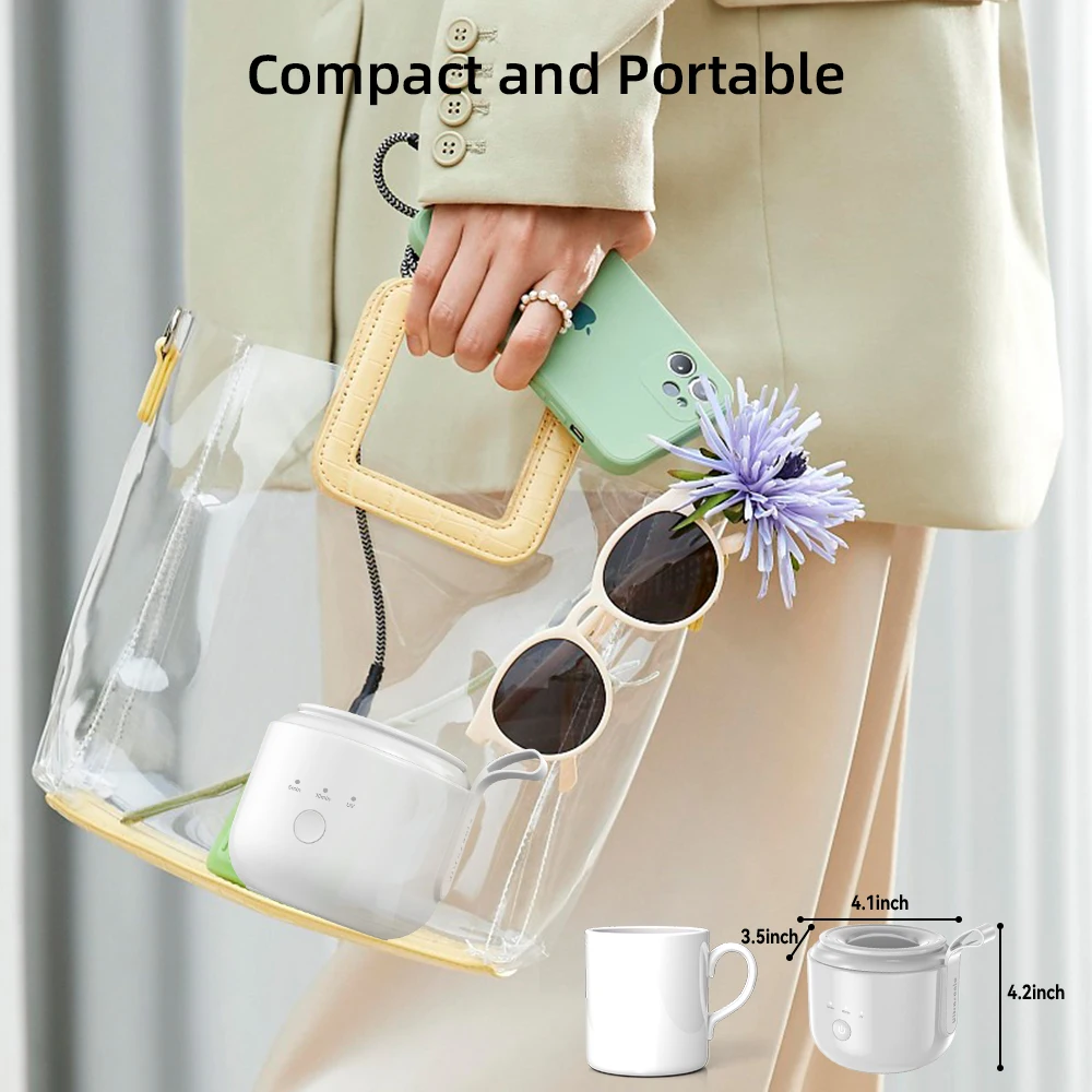 KUNPHY 超音波 UV クリーナー 200 ミリリットル 48kHz 入れ歯アライナーリテーナー美白トレイナイト歯科マウスガードバッテリー USB 付き