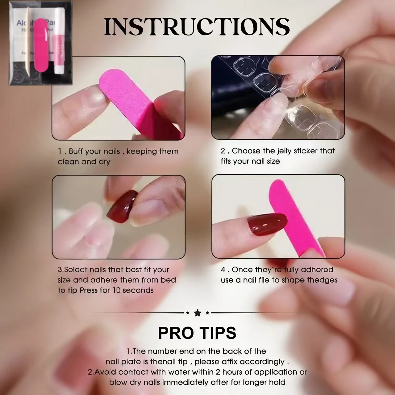 10 stuks handgemaakte opdruknagels – donker esthetisch, Europese en Amerikaanse modestijl, ingewikkeld 3D gesneden ontwerp