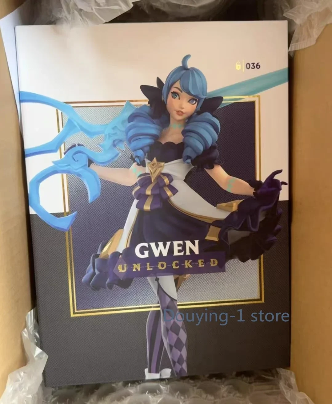

In Stock League of Legends LOL Spirit Doll Gwen Medium Sculpture Desktop Ornaments Figurines Game Peripheral