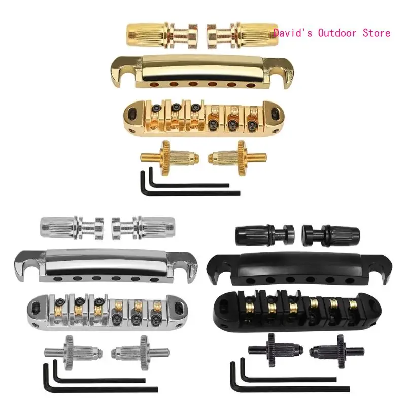 

Bridge and Tailpiece with Posts for Electric Guitar Replacement Accessories X3UA