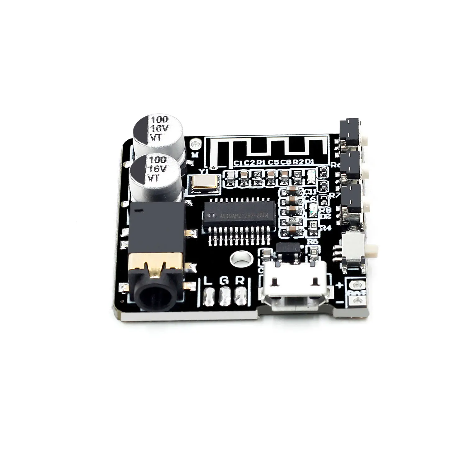 3.7-5V Mini Bluetooth Stereo Audio Receiver Board Module With Mic for arduino MP3 Player Bluetooth Lossless Decoder Board Type-C