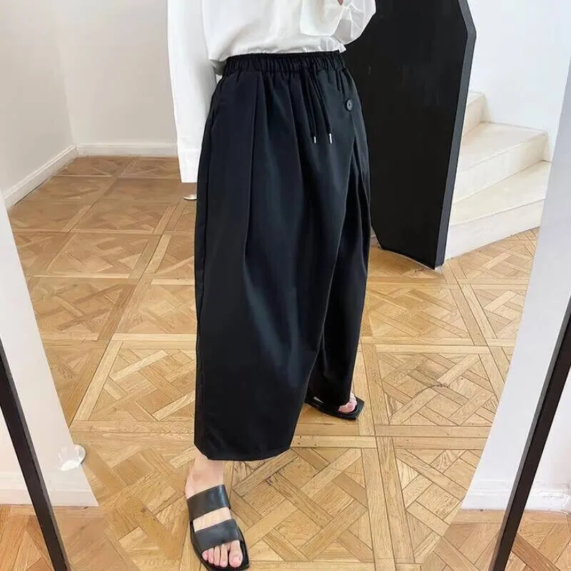 

Wide Simple Men's New Classic Summer Legs Loose Dark Personality Irregular Large Size Straight Leg Pants