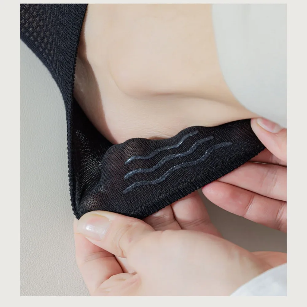 Cotton Men's Open Toe Socks Breathable Short Socks Solid Color Invisible Ankle Short Socks Sweat-absorbing Socks