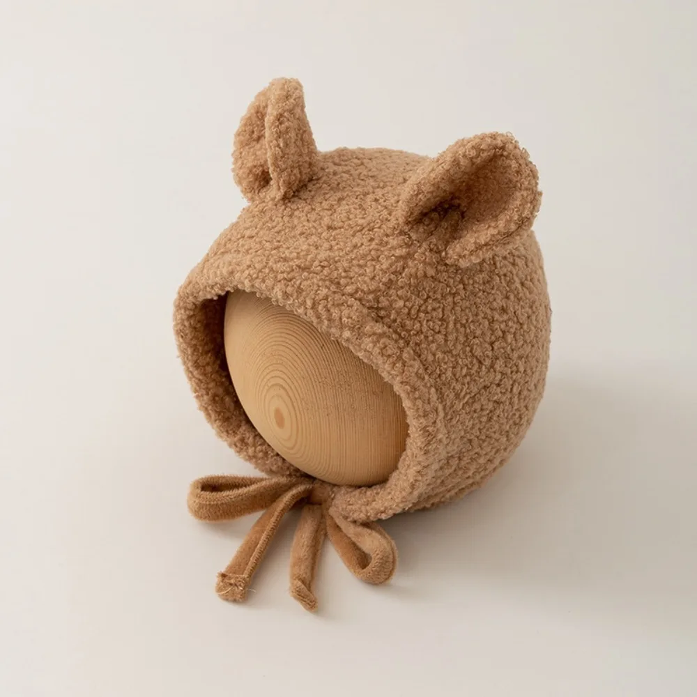 

Cute Cartoon Ears Winter Hat Ear Protection Windproof Bonnet Beanie Hat Lamb Fleece Warm Earflap Cap Winter