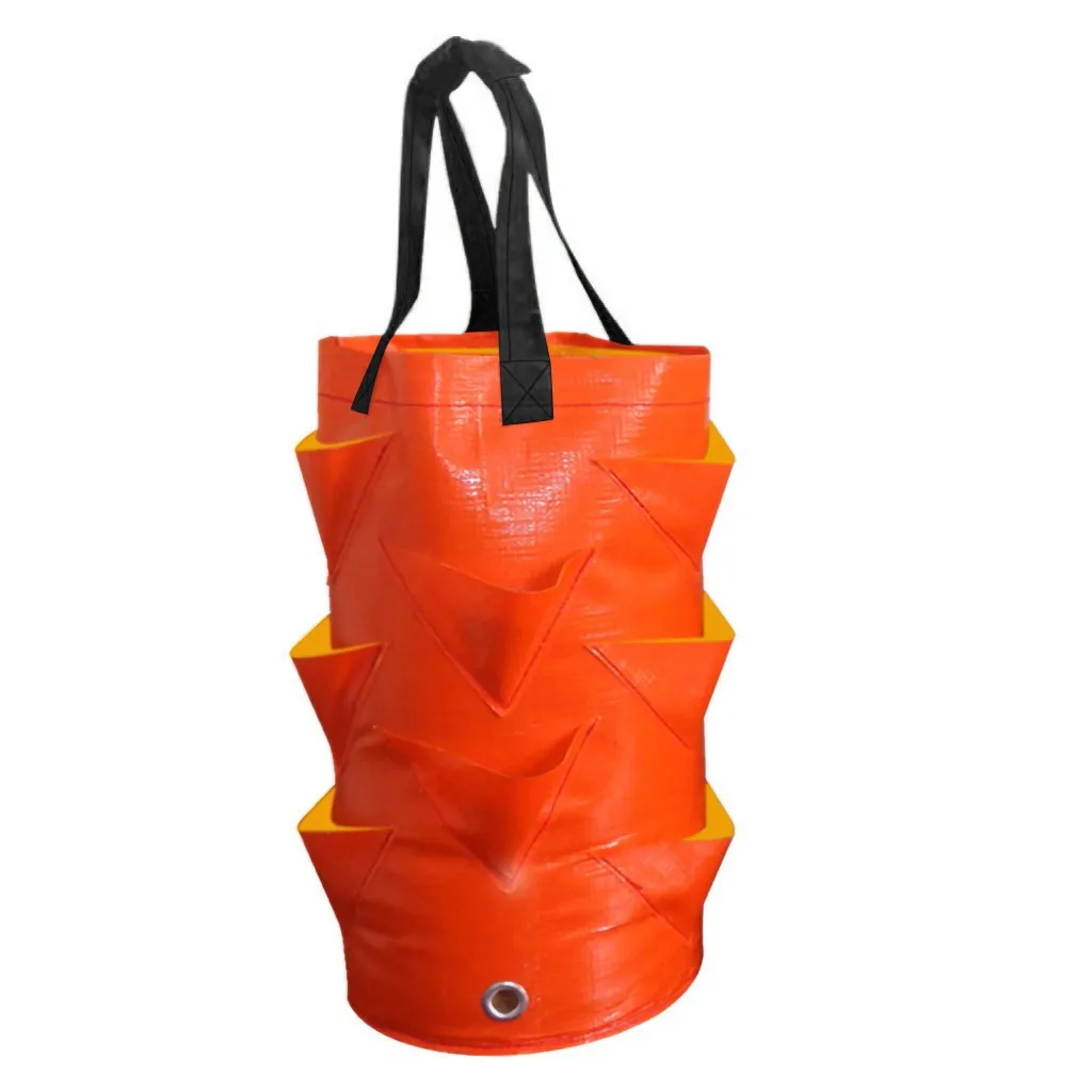 Bolsa de Cultivo de Fresas de un Galón, Bolsa Colgante Multibolsillos para Plantas, Jardinería Vertical, Cultivo de Flores, Hierbas y Vegetales, Tendencia 2026