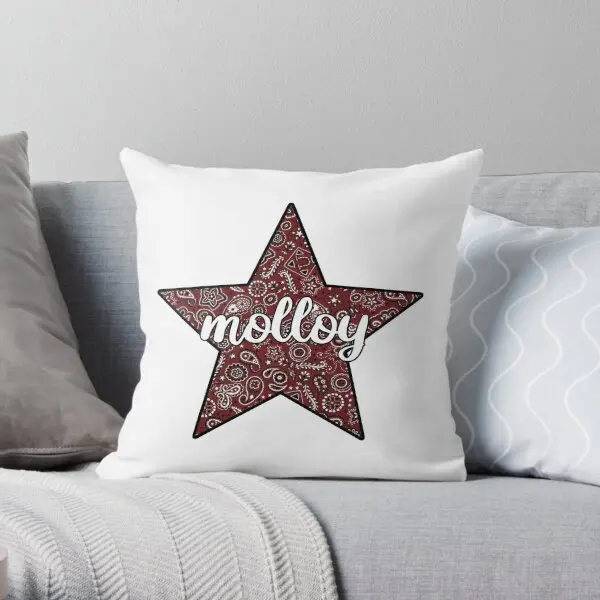 

Molloy Printing Throw Pillow Cover Fashion Decor Home Office Case Wedding Bed Anime Car Sofa Pillows not include One Side