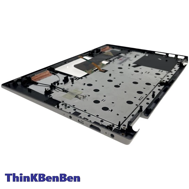 Hb Hebraico Platinum Cinza Teclado Caixa Superior, Capa Palmrest Shell para Lenovo Flex5 14 14ALC05 14ARE05 14IIL05 14ITL05 5CB0Y85350