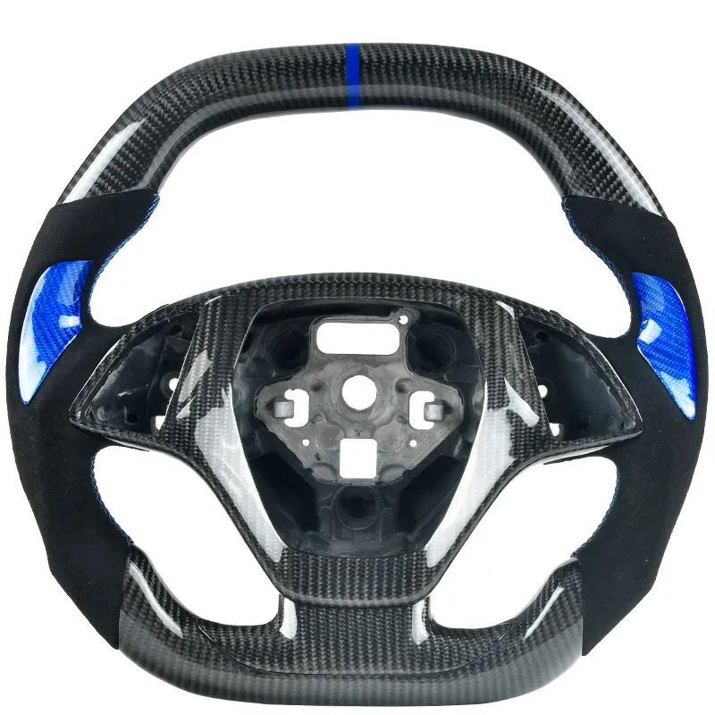 

Customize Led Carbon Fiber Steering Wheel Volante Fit For Chevrolet Corvette Comaro C7 2011 2012 2014 2015 2016 2017