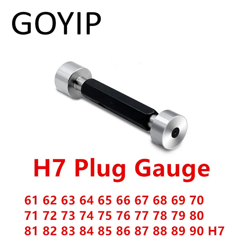 

61 62 64 65 67 68 69 70 71 72 75 76 77 79 80 81 82 84 86 88 89 90 H7 Smooth Plug Gauge GO NO-GO Gage Support Customization