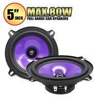 2pcs 5 Inch 80W Full Range Frequency Car Audio Speaker Heavy Mid-bass Ultra-thin Modified Speaker  Non-destructive Installation