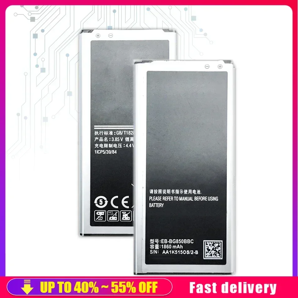 3.85V 2500mAh EB-BG850BBC  Phone Mobile Phone Batteries For Samsung Galaxy Alpha G850F G850 G8508 G850M G8509V G8508S