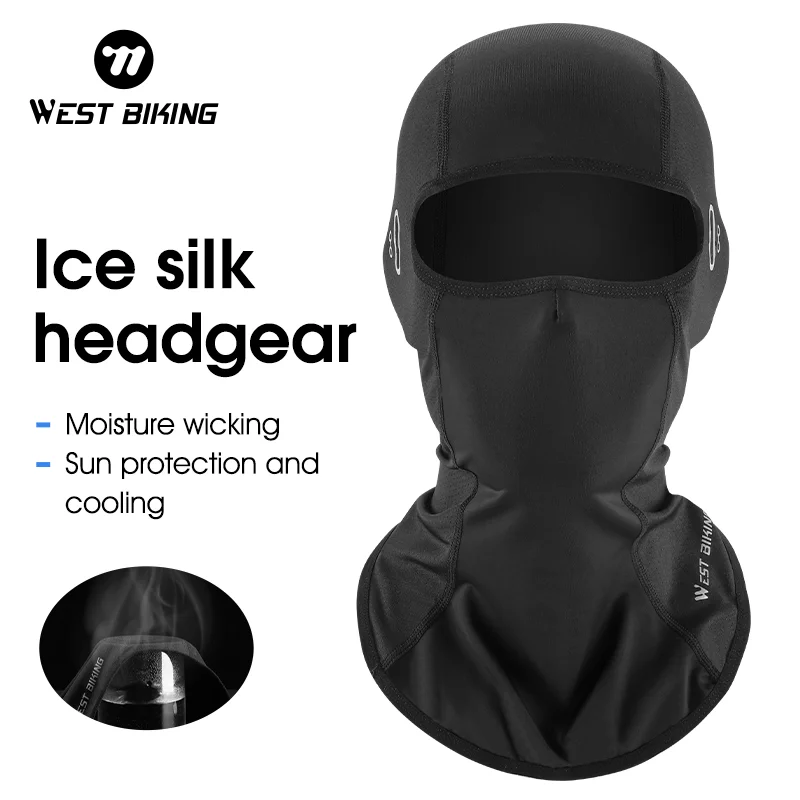 

WEST BIKING Balaclava Full Face Mask Summer Outdoor Cycling Cap For Men Motorcycle Bicycle Sun Protection Bandana Neck Gaiter