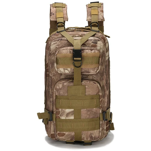 Imagen 2 del producto Bolsa táctica militar de 30L, bolsa de Montañismo para deportes al aire libre, mochila Oxford impermeable de camuflaje 3p para viajes de acampada, 11 colores