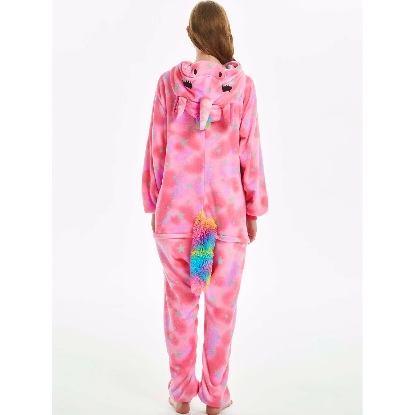 Kigurumi Unisex Adults Cute Unicorn Cartoon Onesies Animal Pajamas Halloween Christmas Party Cosplay Costumes for Women Men
