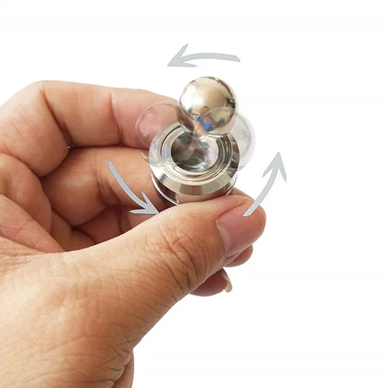 Artificial satellite magnetic gyroscope Metal Fidget Toy Decompression Rotary Gyro Fingertip Toy Round Spinner Kids Gift