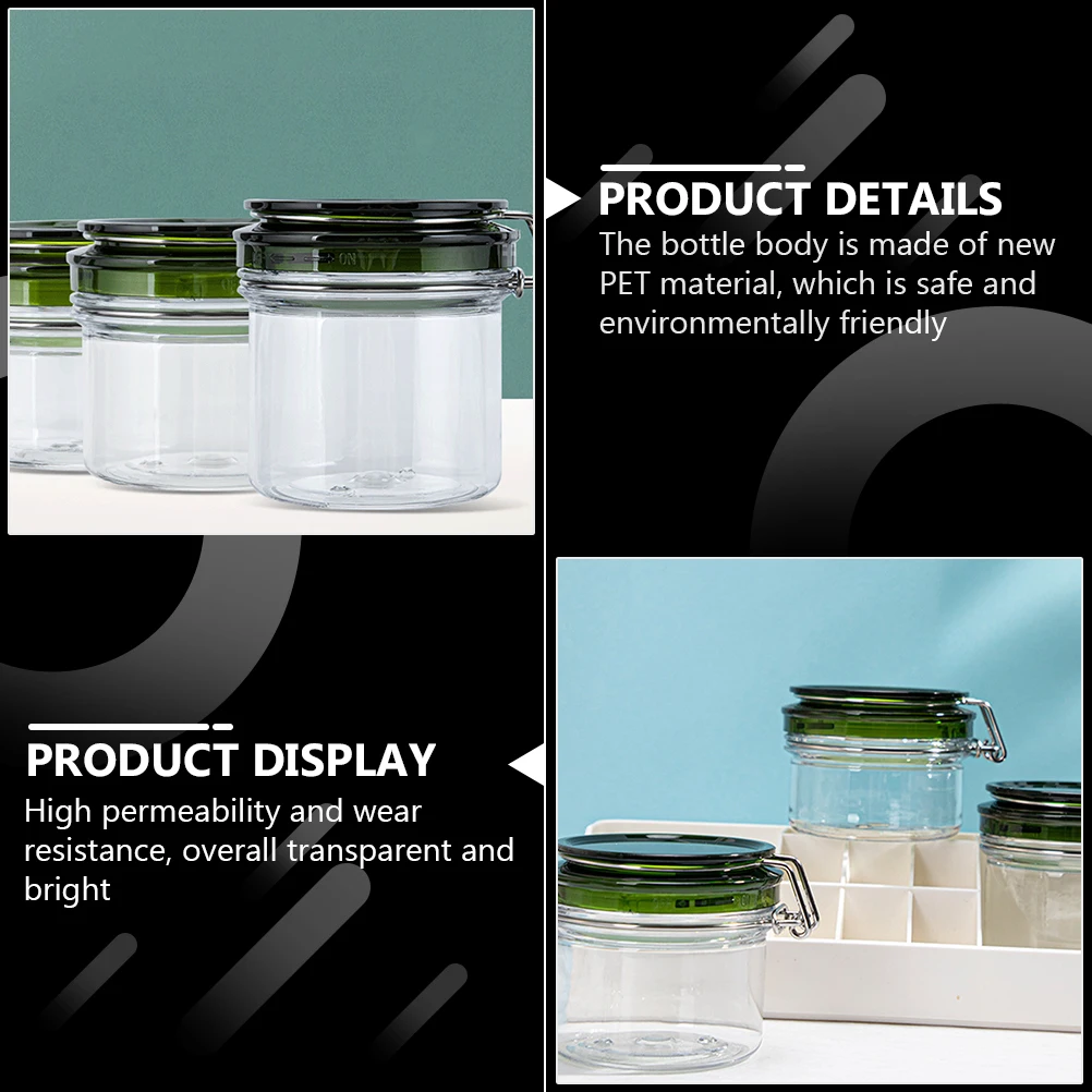 

5 Pcs Reusable Bottles Medication Containers Sample Jars Travel Gym Bag Screw Lotion Refillable Makeup PP Cream