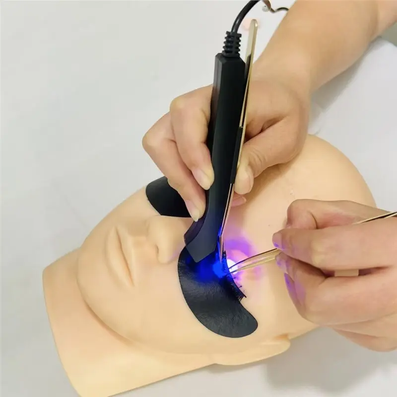 RMWIN-Lash Uv For Eyelash Extension Lamp With Foot Pedal Wrist-Portable Led Uv Light For Glue Curing EU Plug