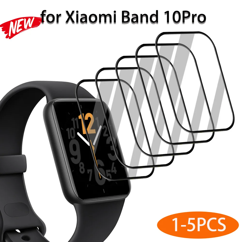 3D Gebogener Displayschutz für Xiaomi Mi Band 10 Pro HD Vollflächiger Schutzfilm Smartwatch-Zubehör