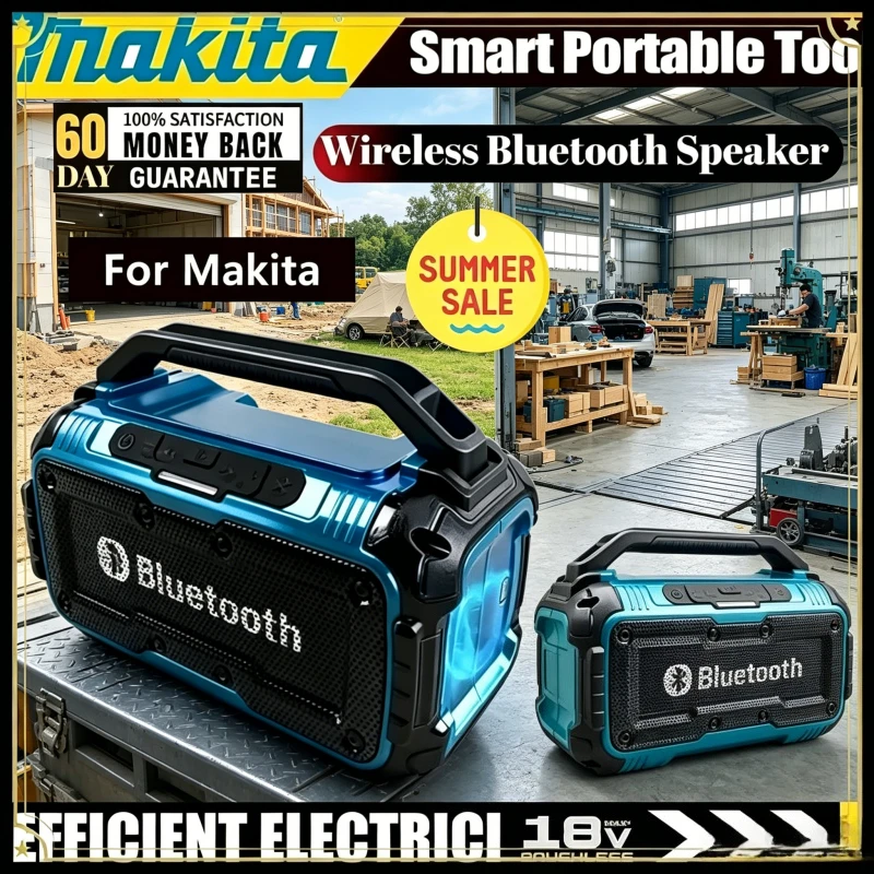 

Makita 18V Battery For Cordless Bluetooth Speaker Portable Surround Speakers Dual Channel Subwoofer Loudspeaker(No Battery)