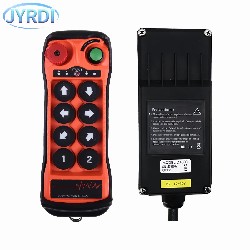 

QA800 8 keys single speed Industrial Wireless Radio Crane Remote Control switches Hoist track Crane Lift Controller
