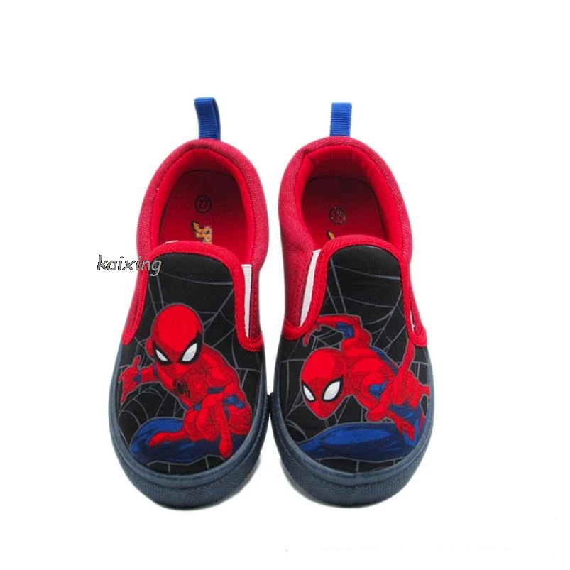 Korean Style SpiderMan Boy\'s Casual Cartoon Shoes Children\'s Board Shoes Low Top Lightweight Lazy Single Shoes Spring Autumn