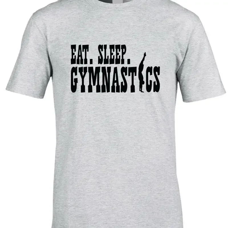 Eat Sleep Gymnastics Men'S T Shirt Gymnast Warning Cool Pun Sport Gymnasium