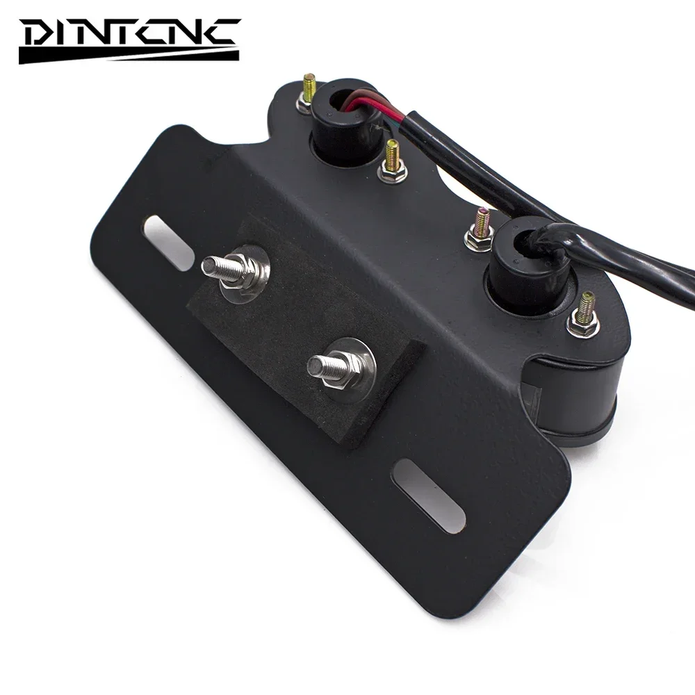 Rear Brake Light Accessories Universal Modified Motorcycle with Steering LED Tail Light License Plate Holder Motorcycle