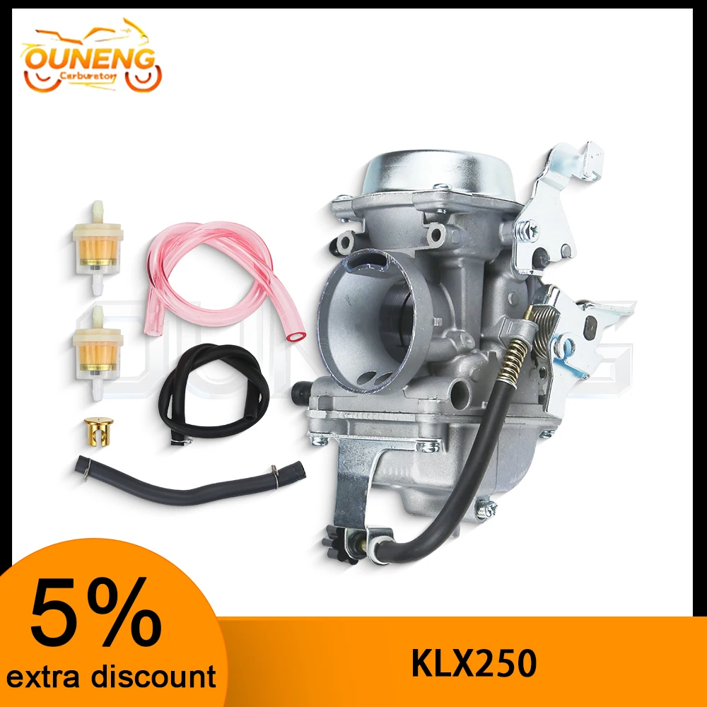 32mm Carburetor For Kawasaki KLX250 KLX250R KLF300C Bayou 300  ATV Dirt Bike With Fuel Cup And Hose