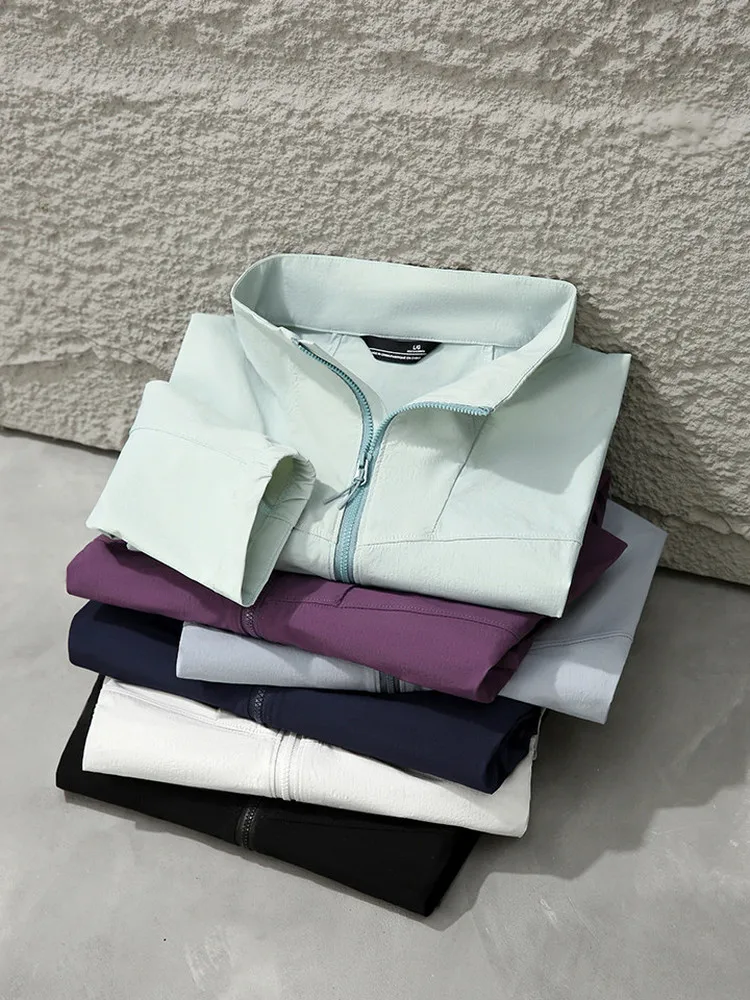 Ultra-Light High-Elasticity UPF50+ Ultra-Sunscreen Stand-Collar Men's Jacket Coat Quick-Drying Breathable for Couples