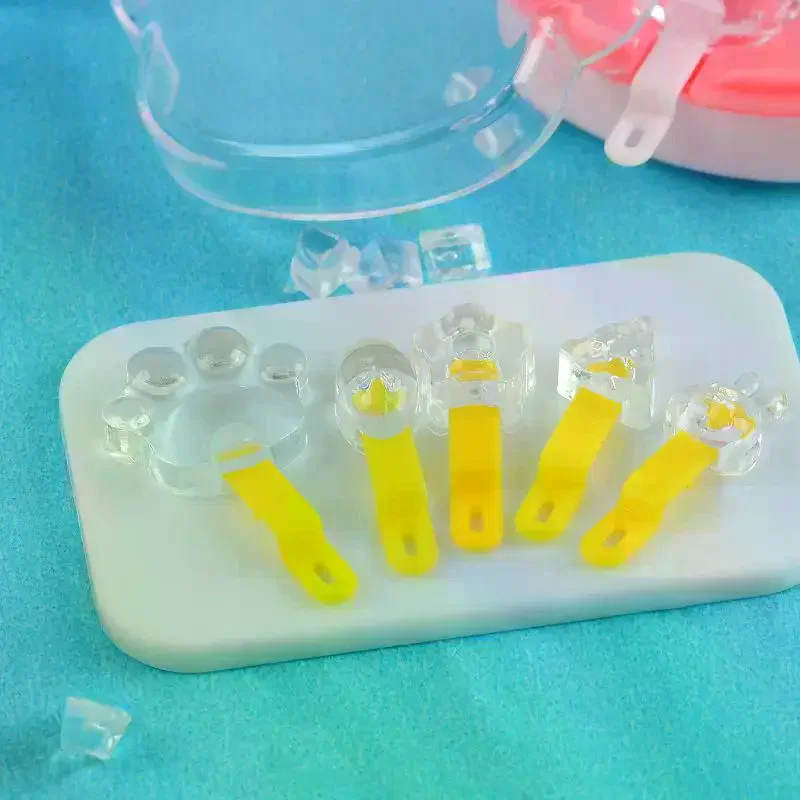 1 مجموعة صغيرة الدب باو الآيس كريم المصاصة نموذج 1/6 دمية مصغرة الغذاء اللعب الديكور ل إكسسوارات دمي اللعب