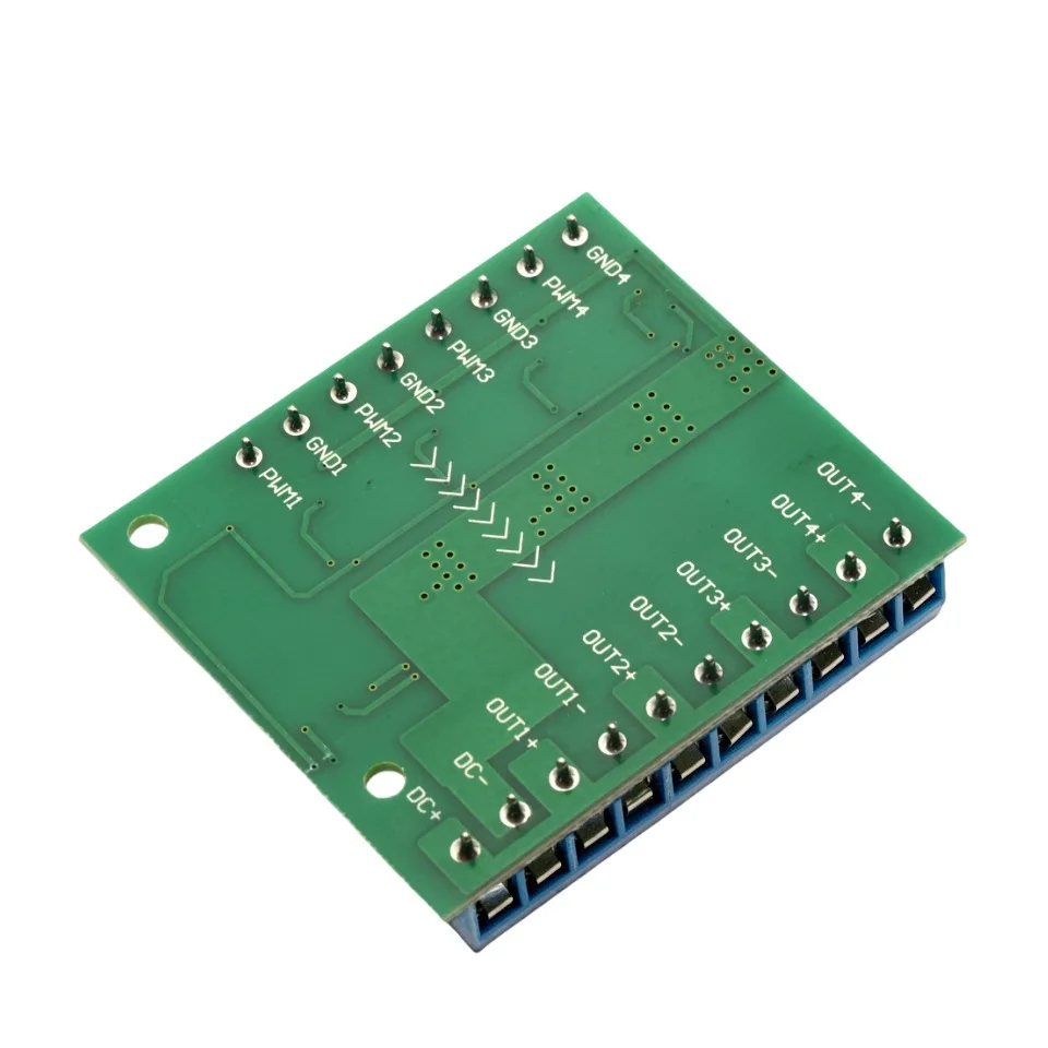 3-20V auf 3,7-27VDC 10A PWM 4-Kanal MOS FET Modul PLC Verstärker Leiterplatten-Treibermodul – Detail 4