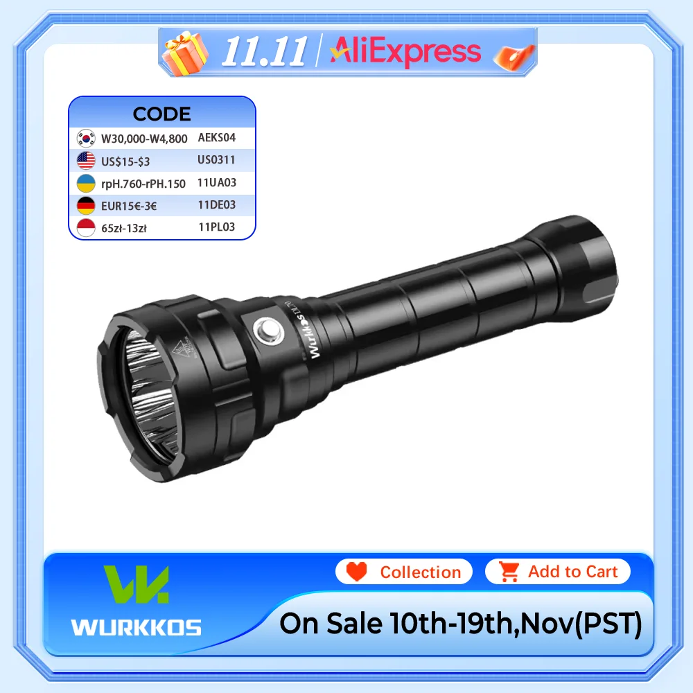 yZ[zWurkkos DL70 XL[o_CrOPx_u 26650 obe[ 13000lm IPX8 h_CrO LED Cg 4*XHP50B 4 [h