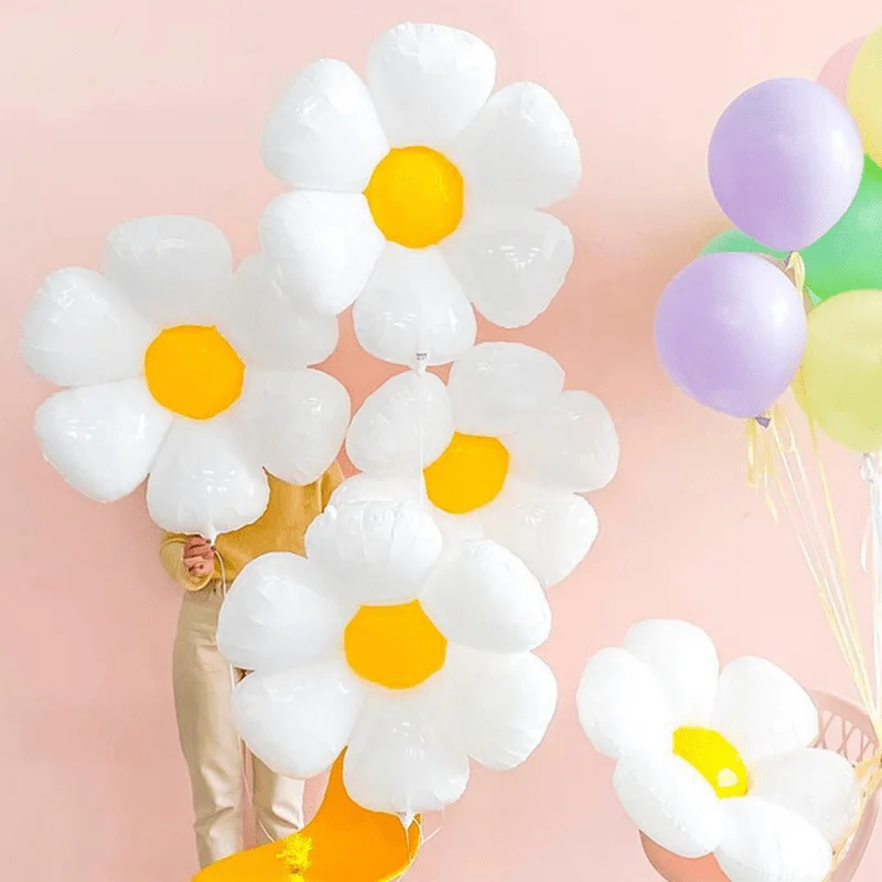 8PCS/PACK 16IN Small Daisy Aluminum Film Party Decoration Balloon