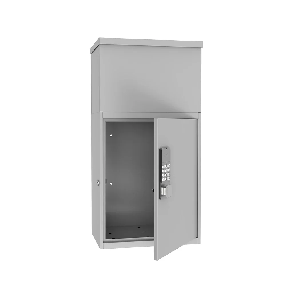 SimpleFor Electric Parcel Delivery Box Package Drop Off Box With Combination Lock Mail Box Steel Outdoor