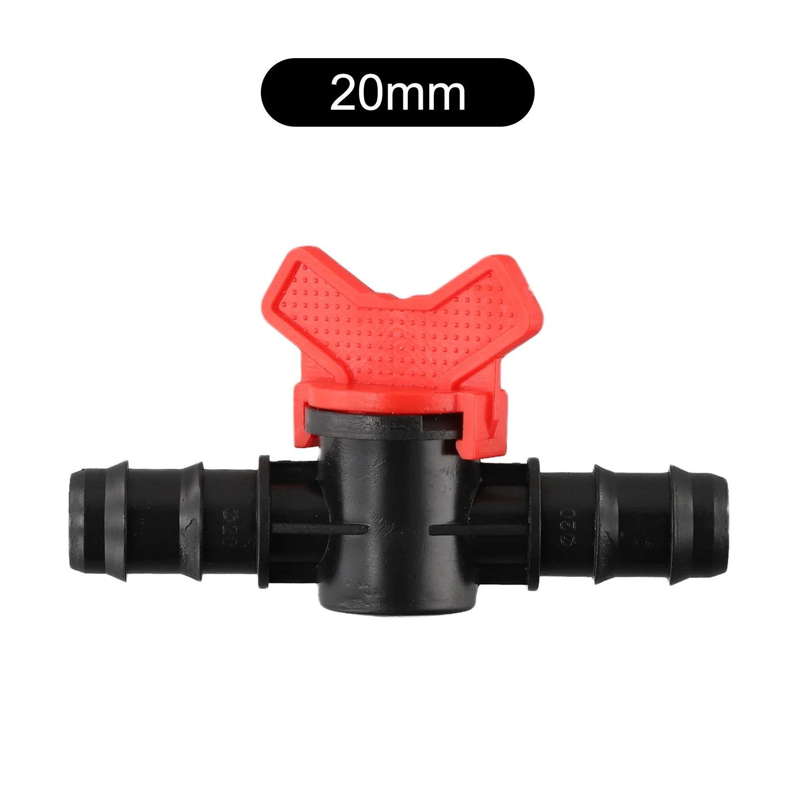 Conector de mangueira de gotejamento para construção e irrigação, PE Pipe Plug Valve, resistente e durável, perfeito para irrigação, 16mm x 16mm