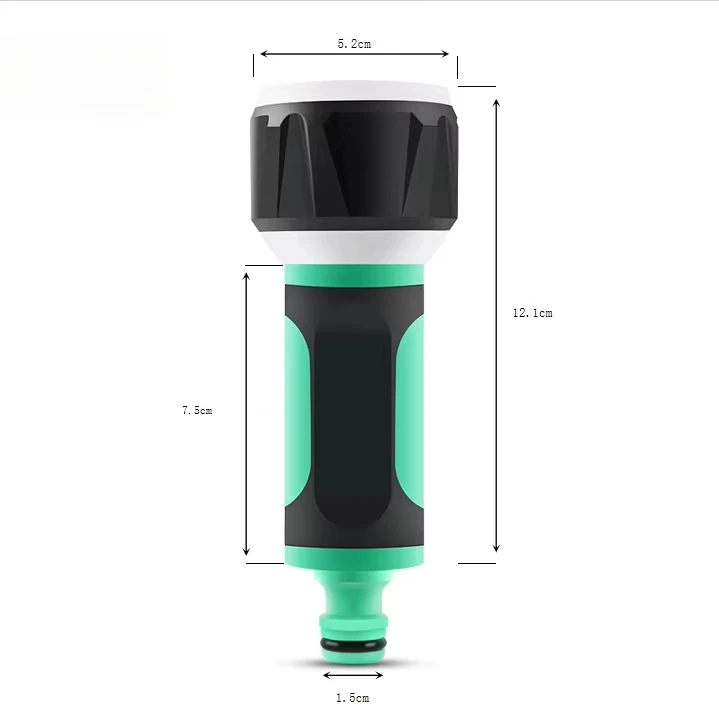 Soft Rubber Handle 6 Pattern Garden Adjustable Plastic Watering Spray Water Gun Garden Hose Nozzle for Irrigation Car Washing