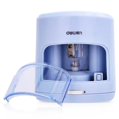 Deli 0502 Convenient Electric Pencil Sharpener Fast Sharpen Automatic Pencil Sharpener At School Classroom Office Home