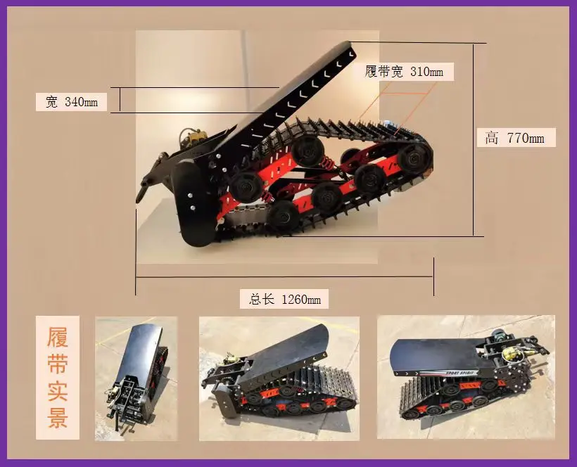 Motociclette fuoristrada da 250 cc per adulti Motoslitta e bici da cross senza spazzole di grandi dimensioni con binari in gomma per la guida sulla neve e allo sporco