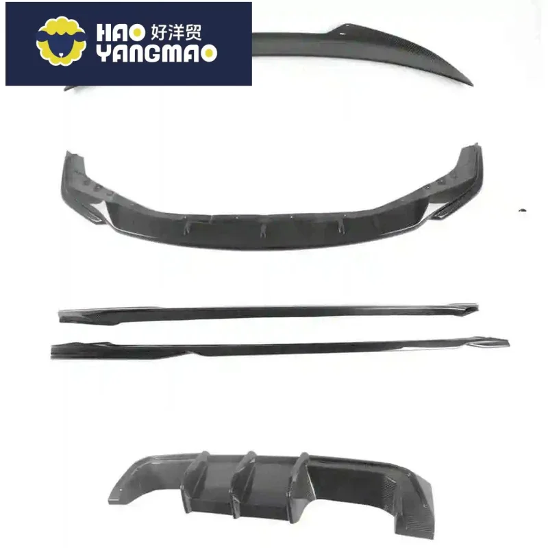 Applicable to M3 M4 G80 G82 Aerodynamic Tool Kit MAXT HighGrade Carbon Fiber Front Lip, Diffuser and Side Skirts