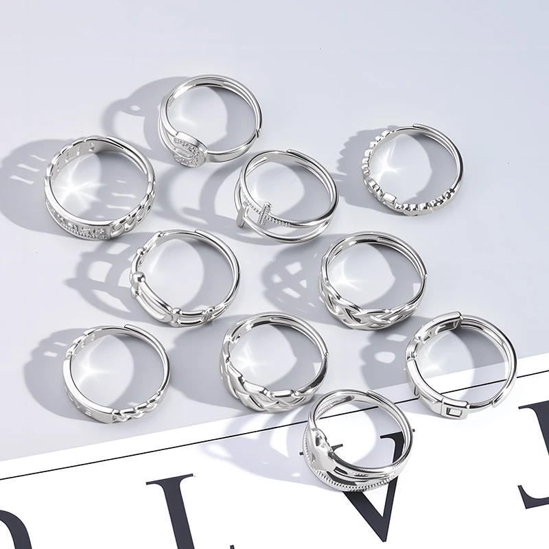 Stainless Steel 304  Heart Paperclip Adjustable Ring for Women Girls Party Gift Couple Jewelry No Fade - view 4